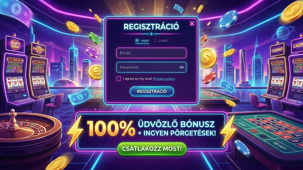 Regisztráció bónusszal